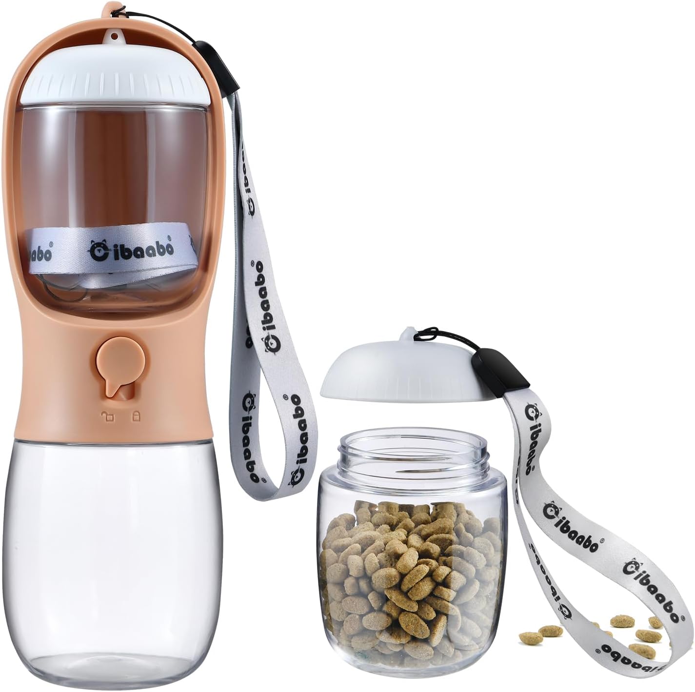 Petpop 2-in-1 Portable Dog Water Bottle & Food Container