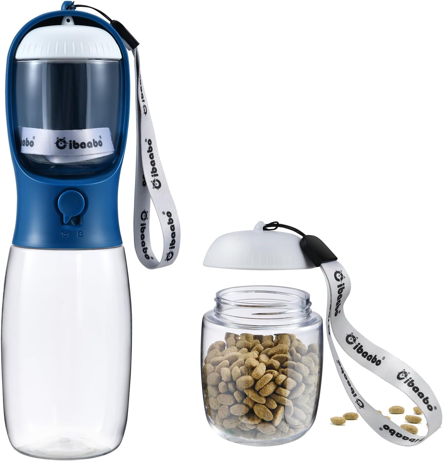 Petpop 2-in-1 Portable Dog Water Bottle & Food Container