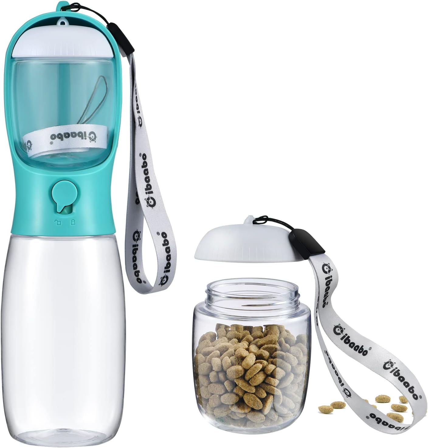 Petpop 2-in-1 Portable Dog Water Bottle & Food Container