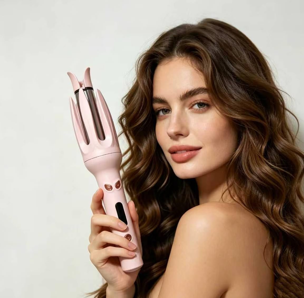 Automatic Ceramic Hair Curler with 4 Temperature Settings