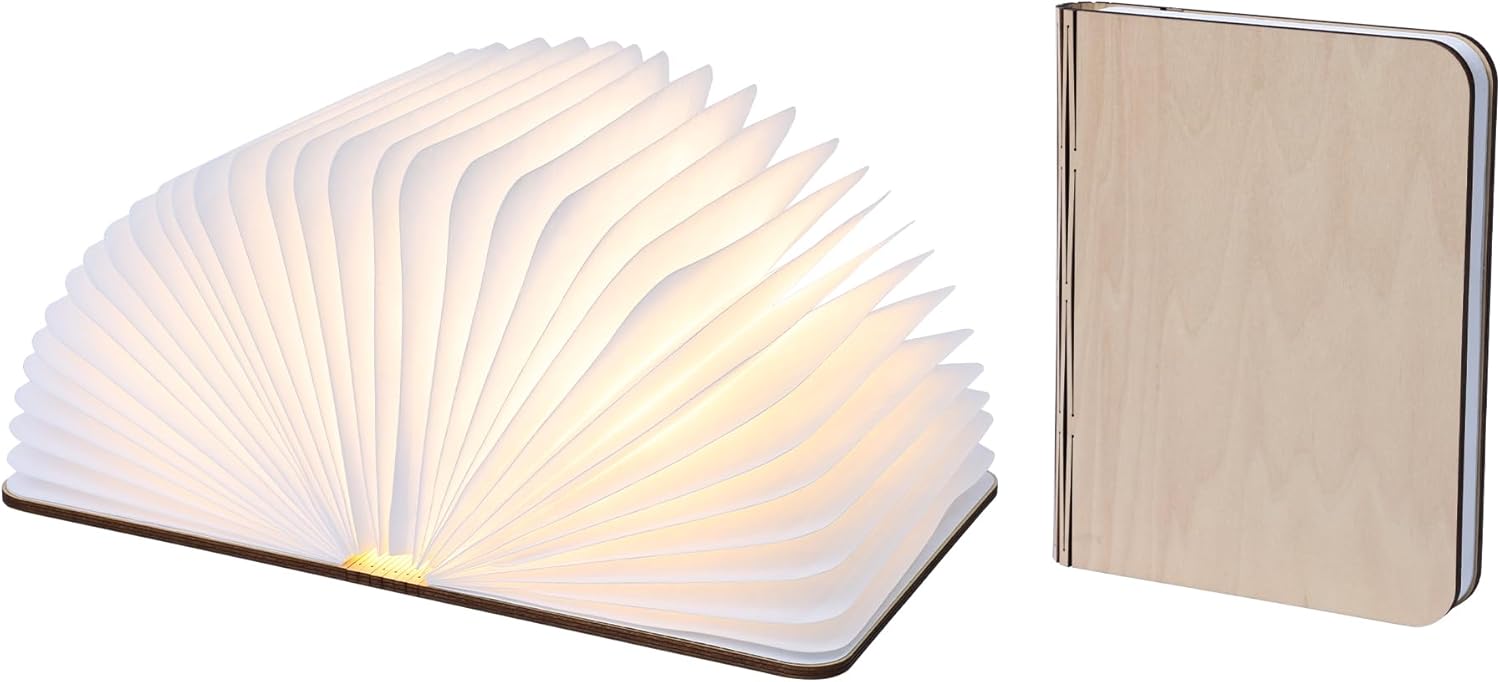 Wooden Folding LED Book Lamp