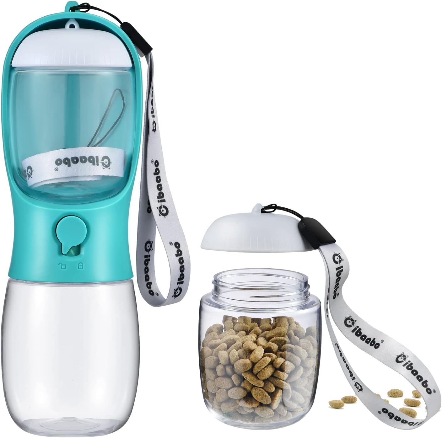 Petpop 2-in-1 Portable Dog Water Bottle & Food Container