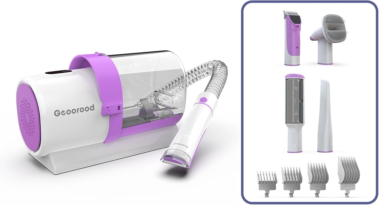 PetPopp™ Professional 5-in-1 Pet Grooming Vacuum Kit