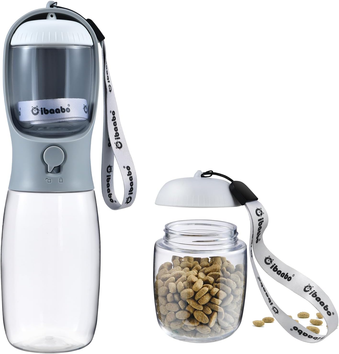 Petpop 2-in-1 Portable Dog Water Bottle & Food Container