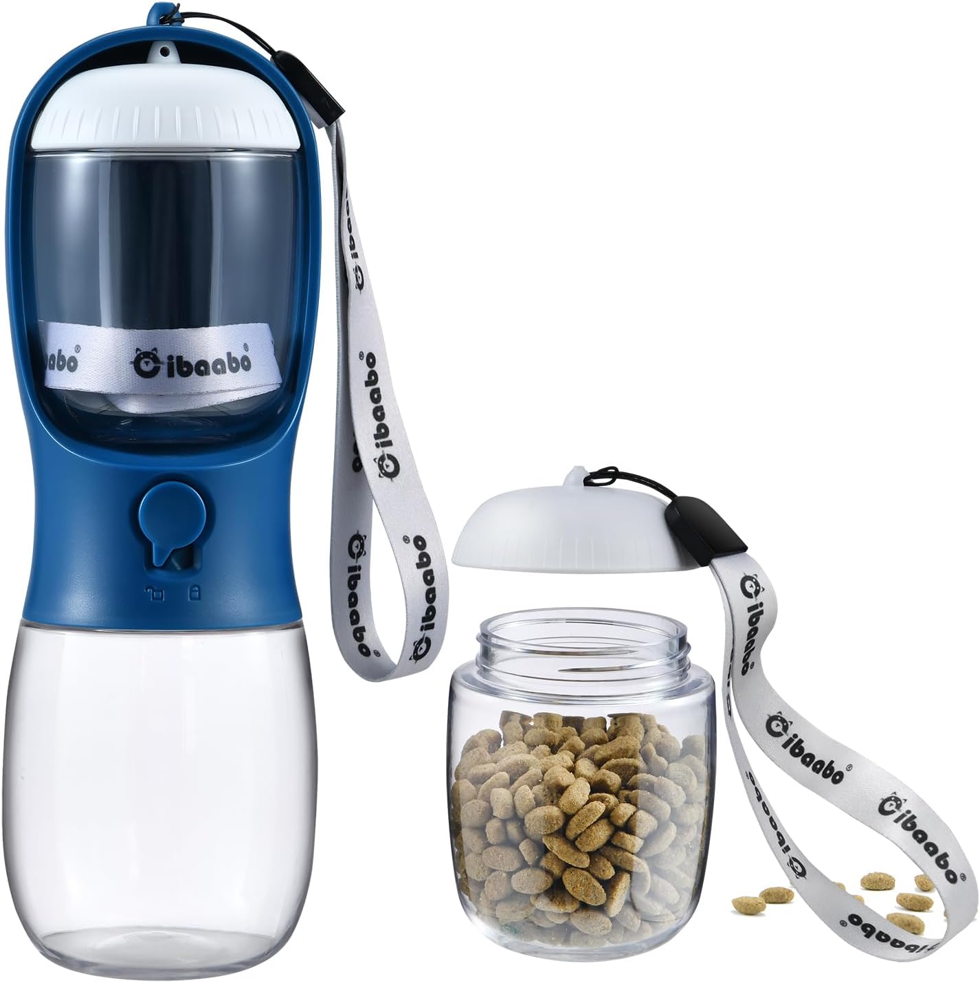 Petpop 2-in-1 Portable Dog Water Bottle & Food Container