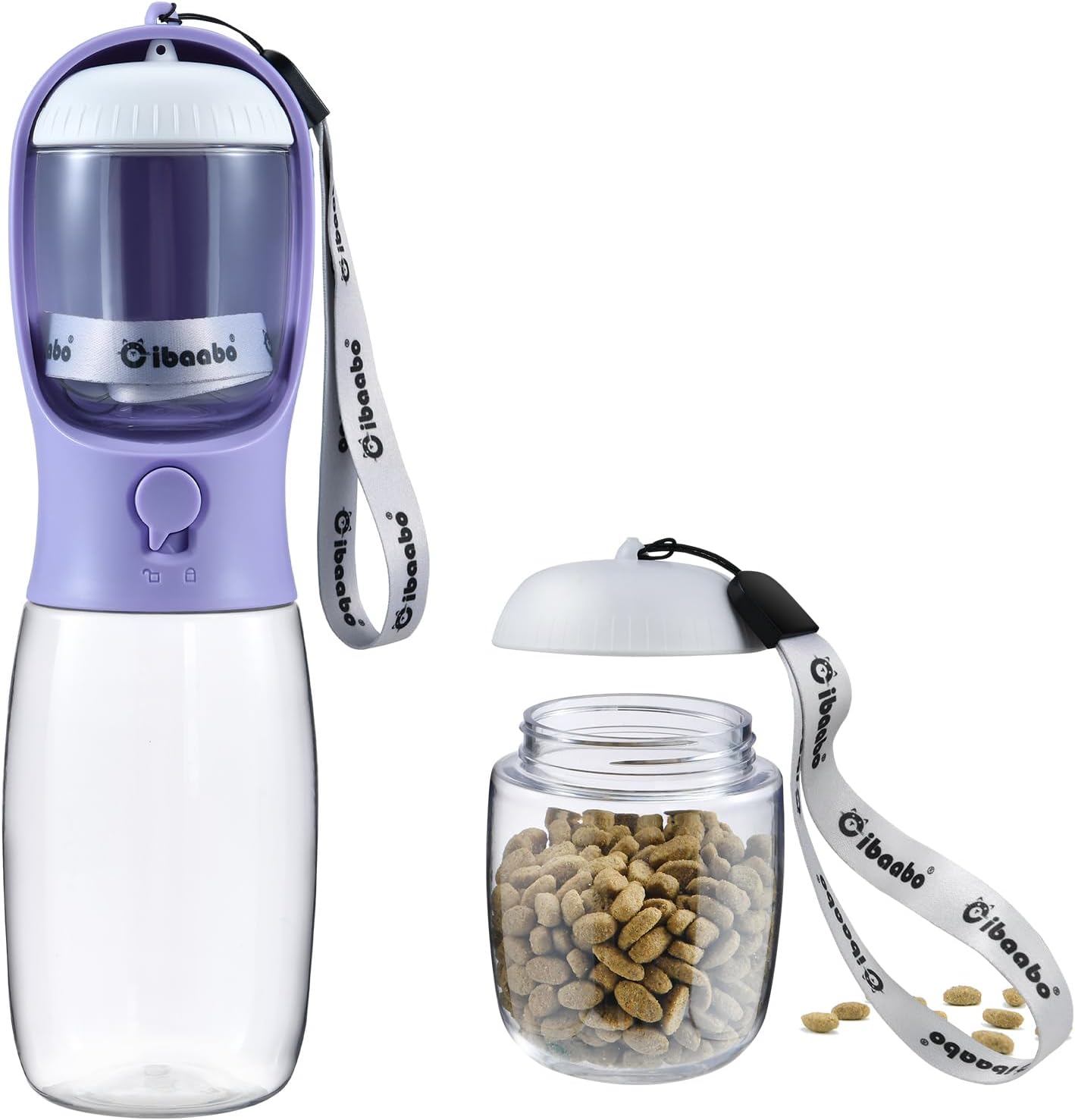 Petpop 2-in-1 Portable Dog Water Bottle & Food Container