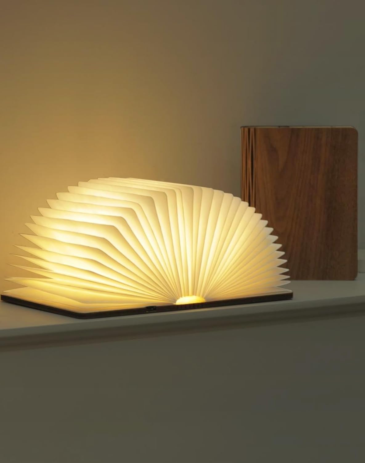 Wooden Folding LED Book Lamp