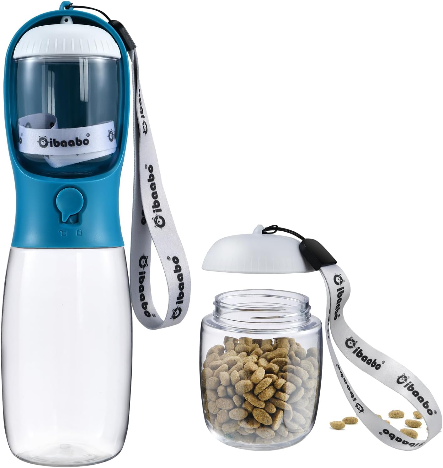 Petpop 2-in-1 Portable Dog Water Bottle & Food Container