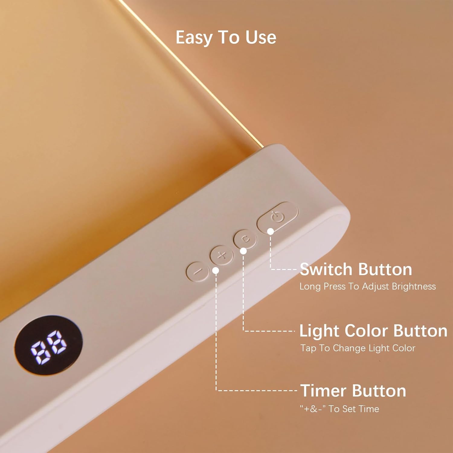 Rechargeable LED Flat Book Light for Reading at Night