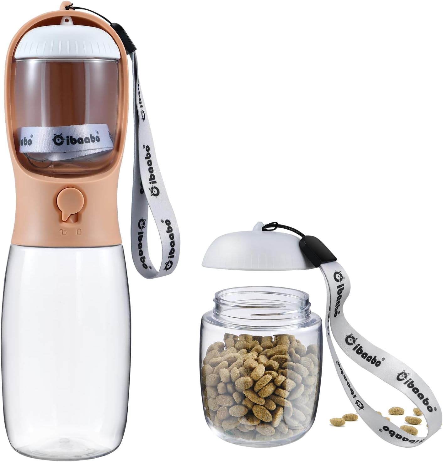 Petpop 2-in-1 Portable Dog Water Bottle & Food Container