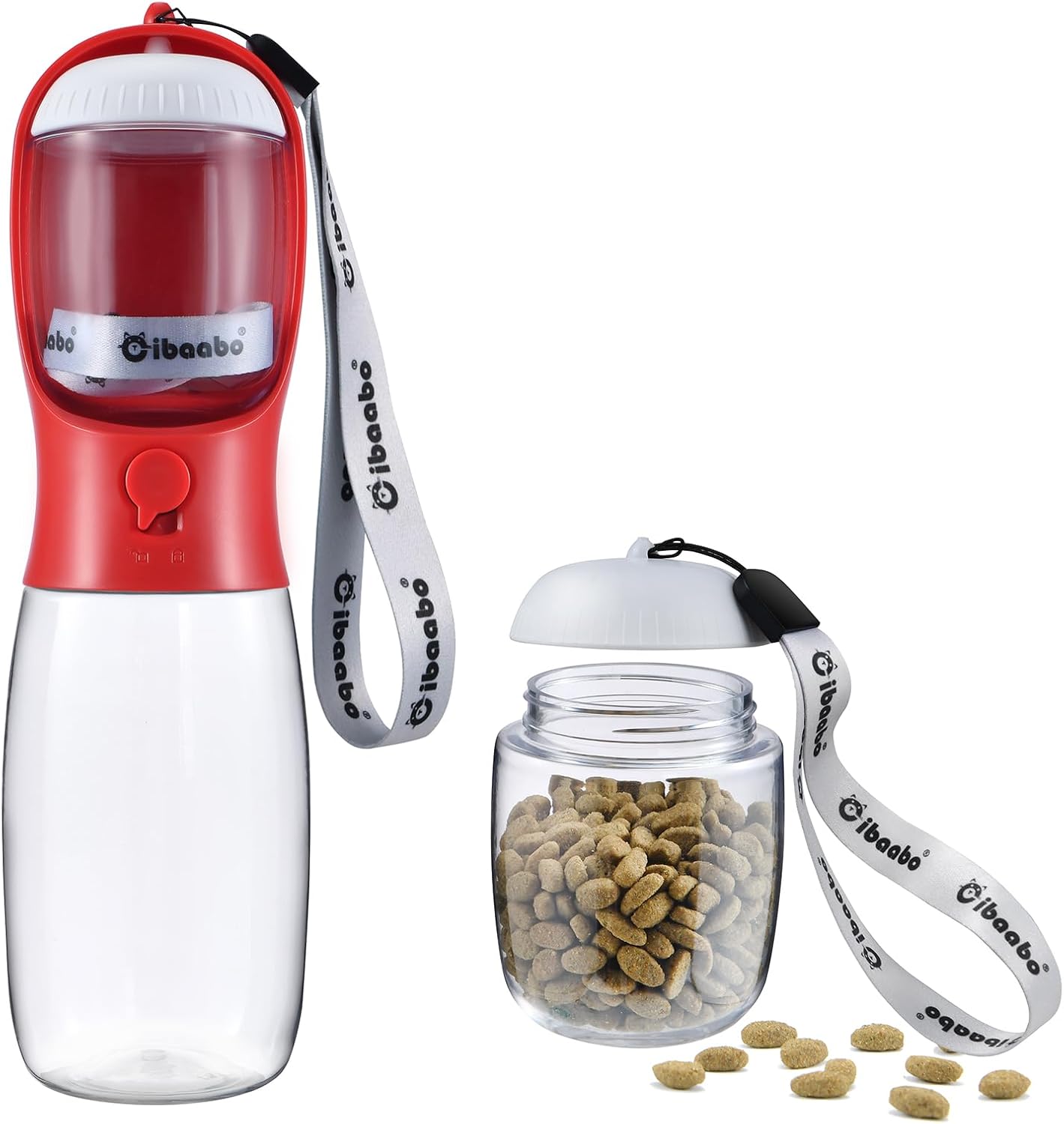 Petpop 2-in-1 Portable Dog Water Bottle & Food Container