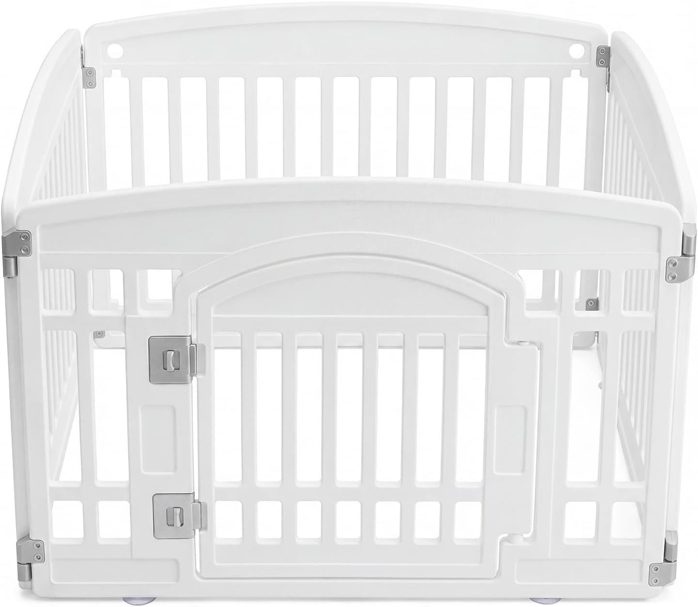 Petpop 24inch Portable Puppy Playpen with Secure Locking Door