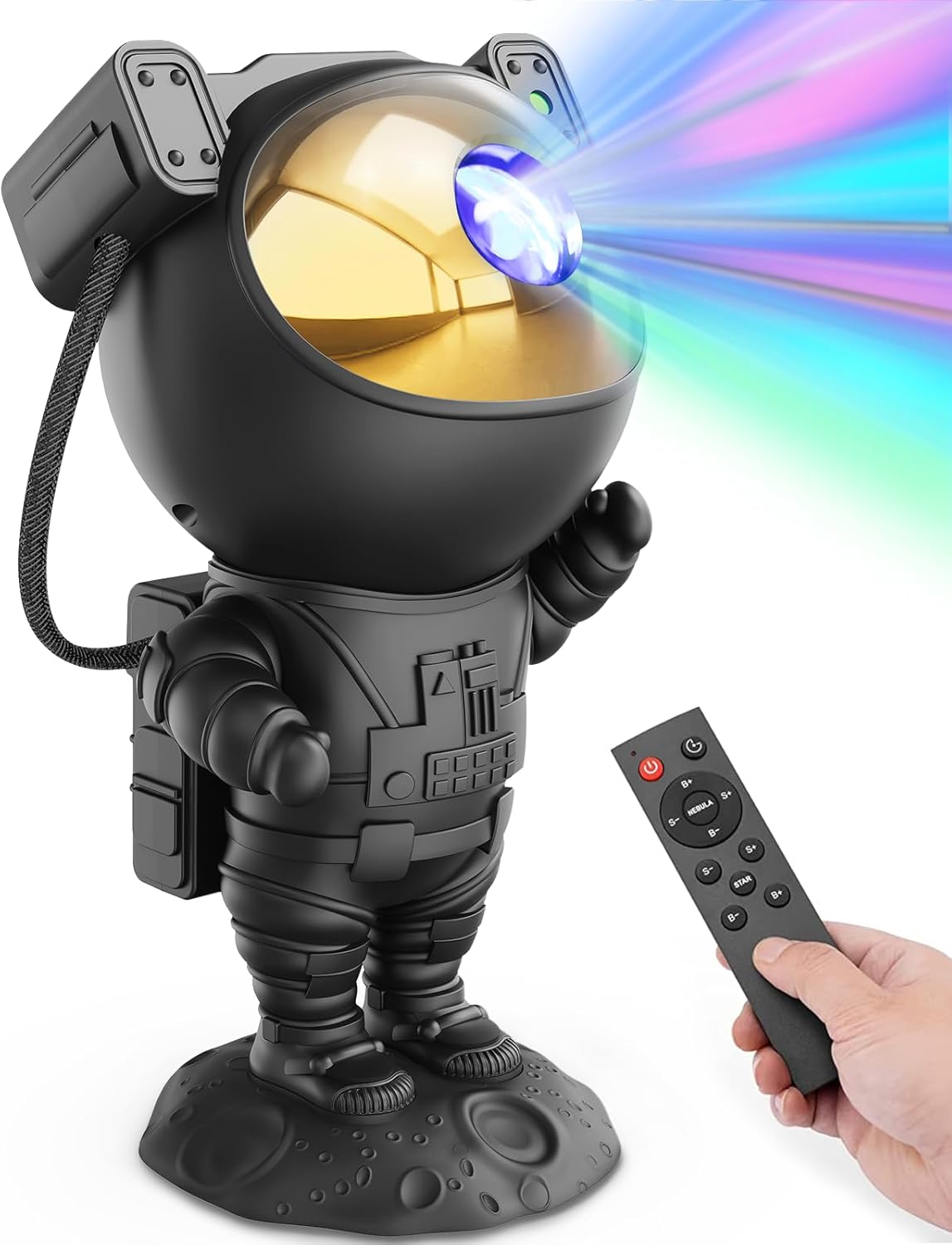Star Projector Galaxy Night Light - Astronaut Space Projector, Starry Nebula Ceiling LED Lamp with Timer and Remote