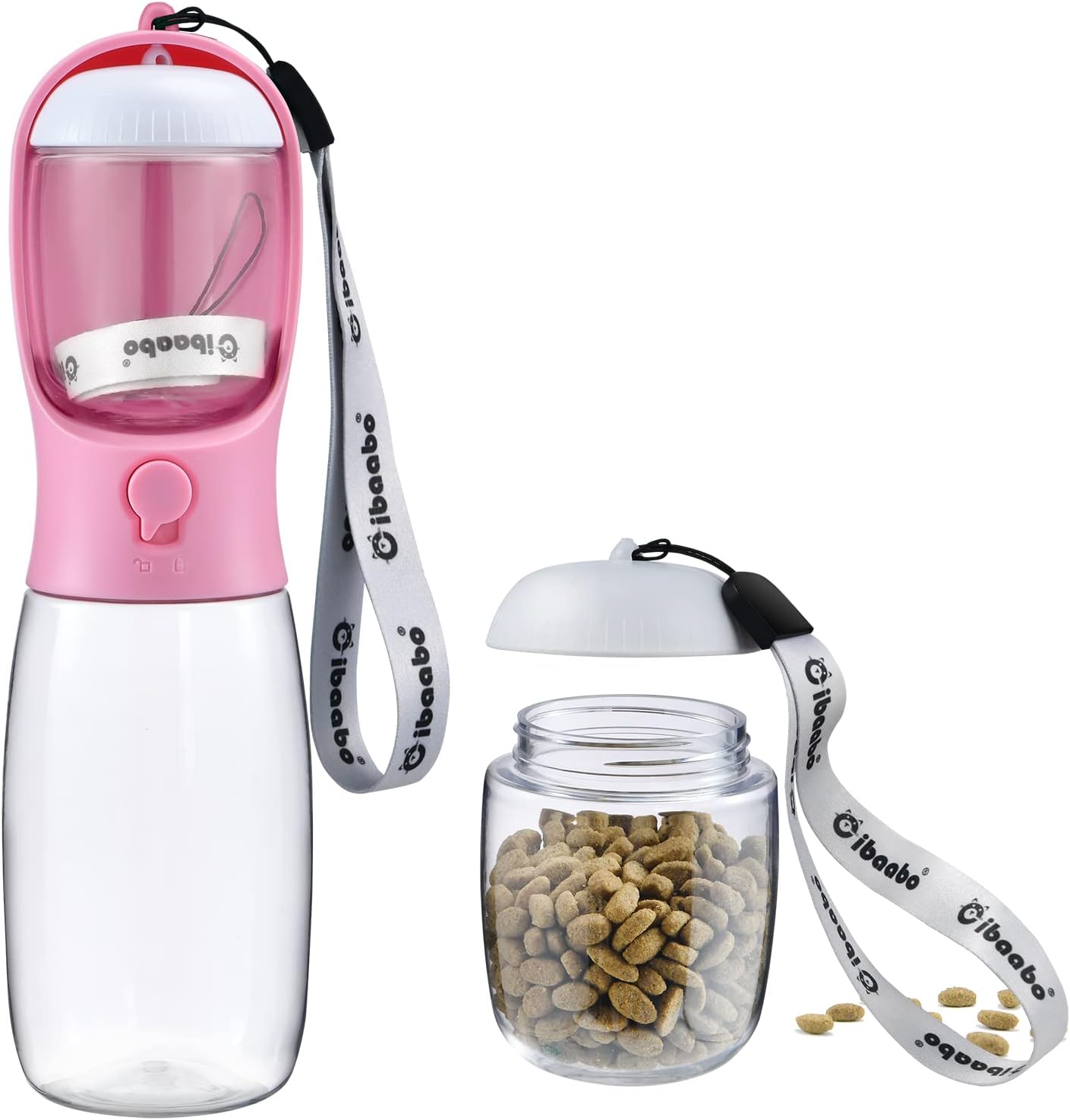 Petpop 2-in-1 Portable Dog Water Bottle & Food Container