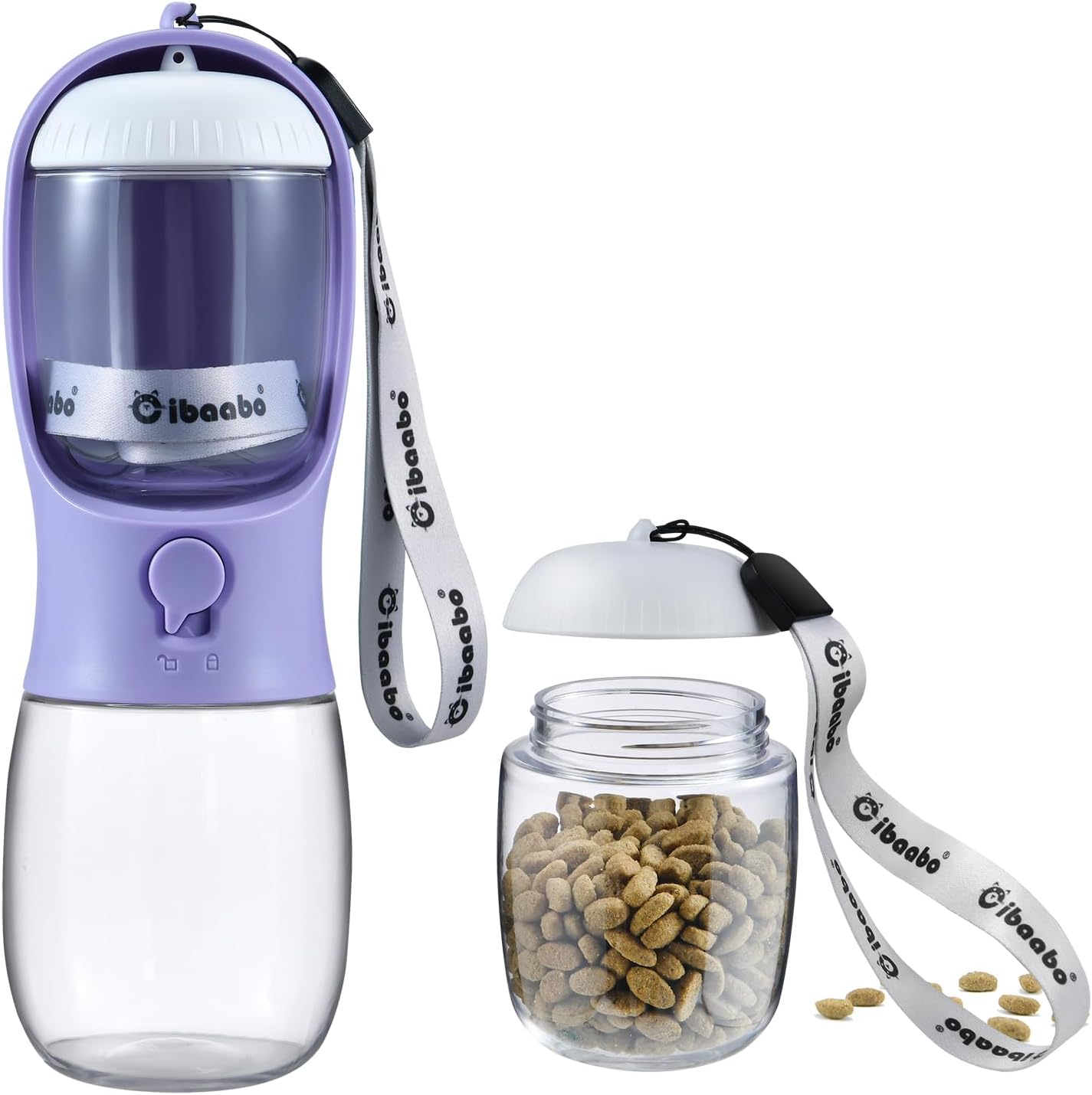 Petpop 2-in-1 Portable Dog Water Bottle & Food Container