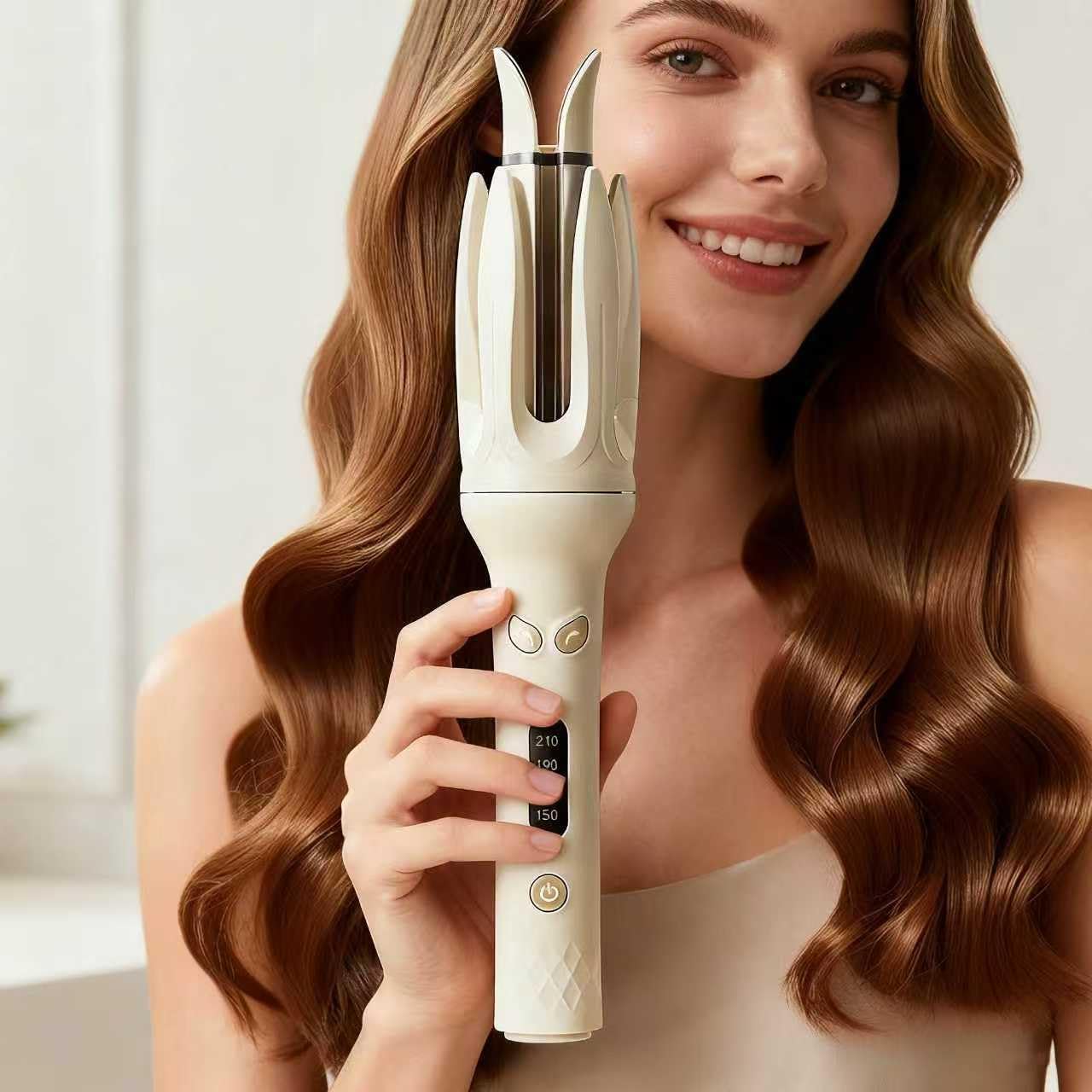 Automatic Ceramic Hair Curler with 4 Temperature Settings
