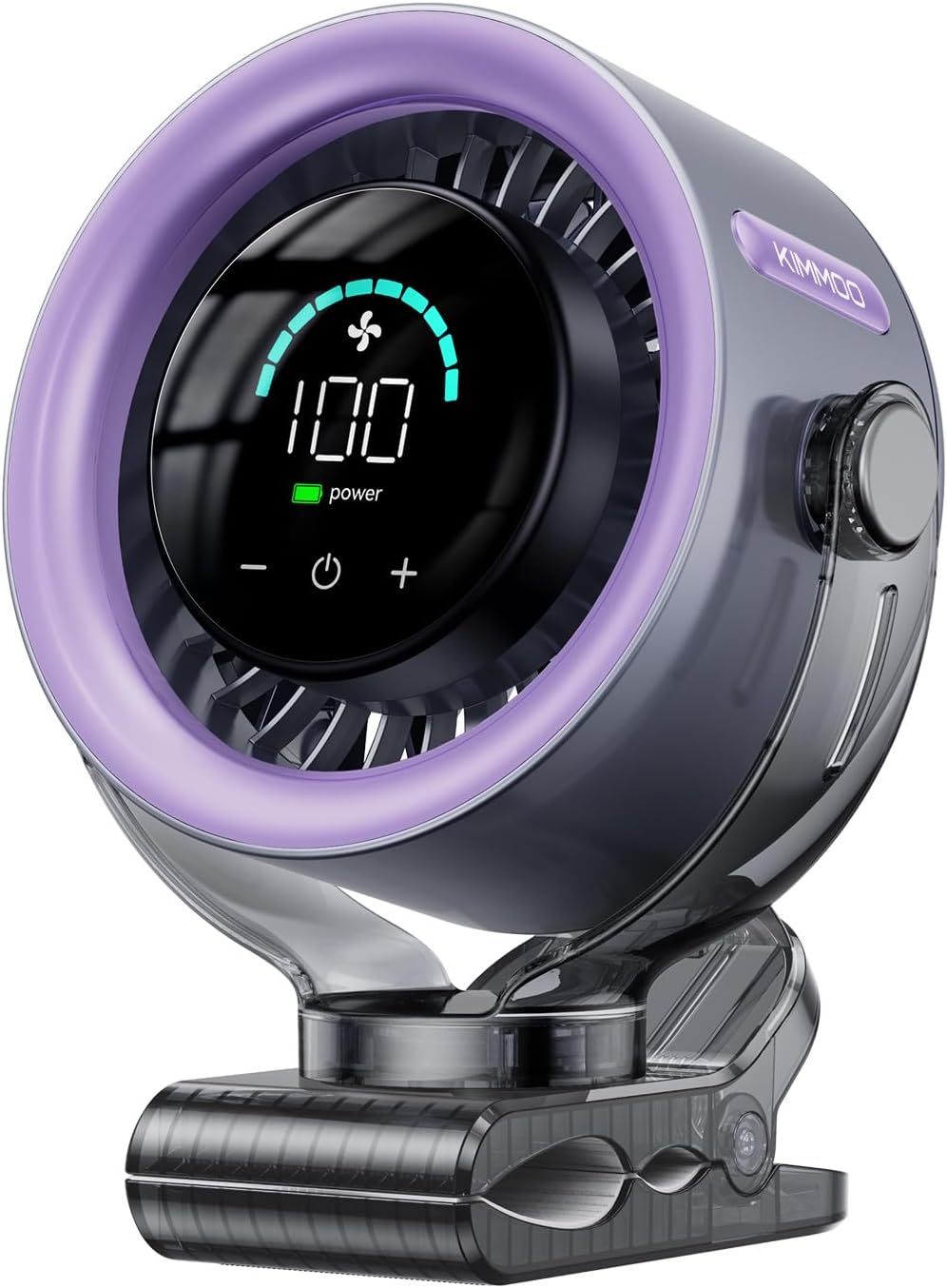 Rechargeable Portable Clip Fan with LED Display