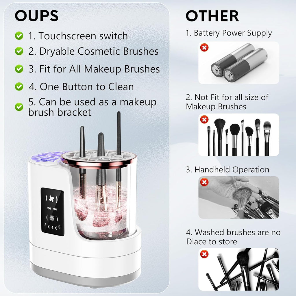 3-in-1 Electric Makeup Brush Cleaner