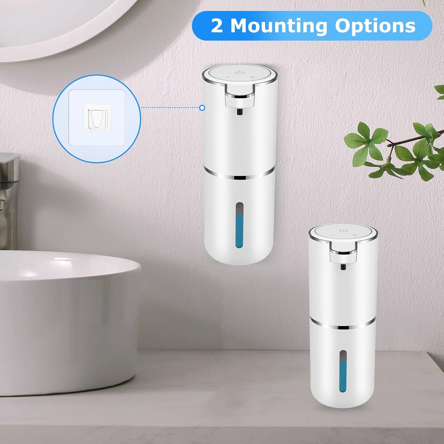 Automatic Foaming Soap Dispenser 2 Pack