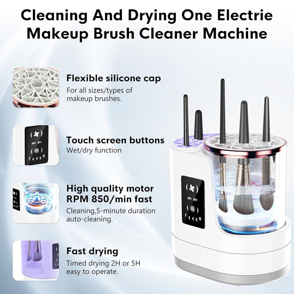 3-in-1 Electric Makeup Brush Cleaner