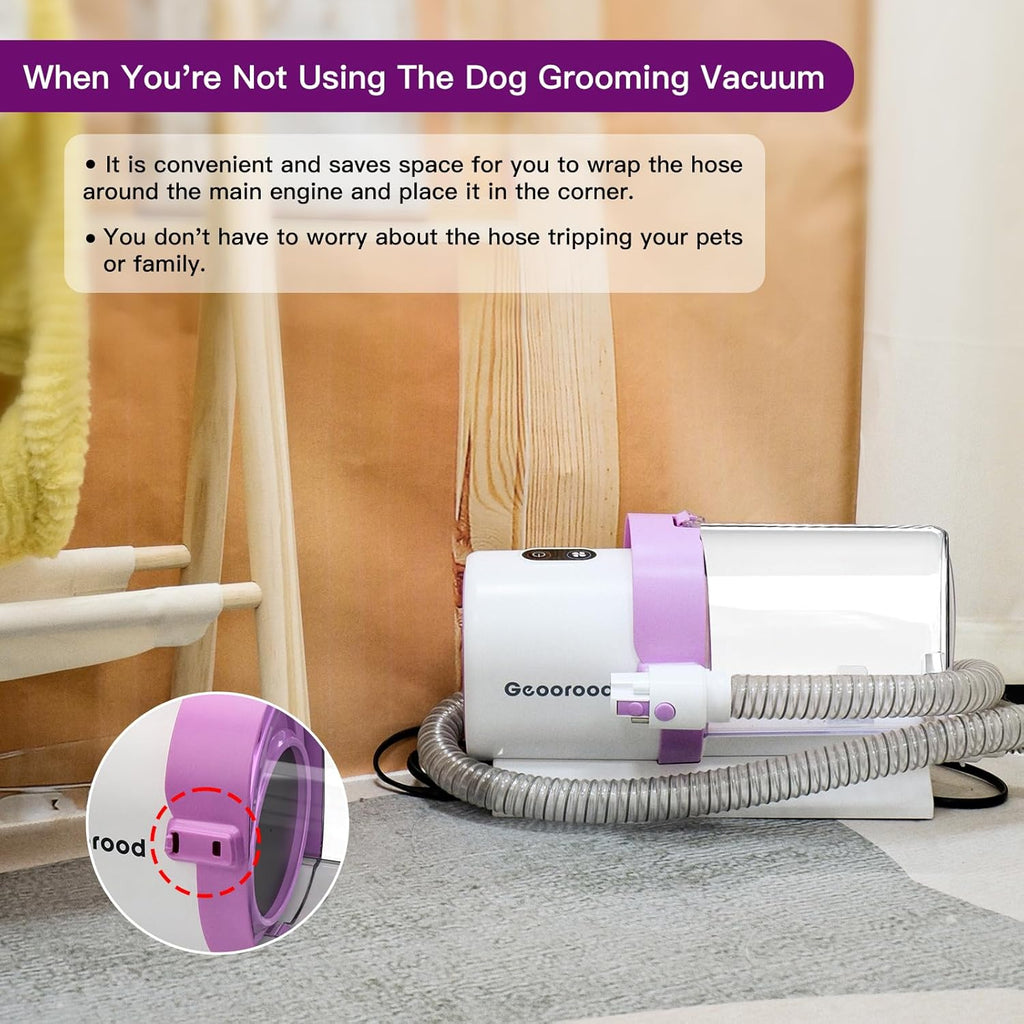 PetPopp™ Professional 5-in-1 Pet Grooming Vacuum Kit