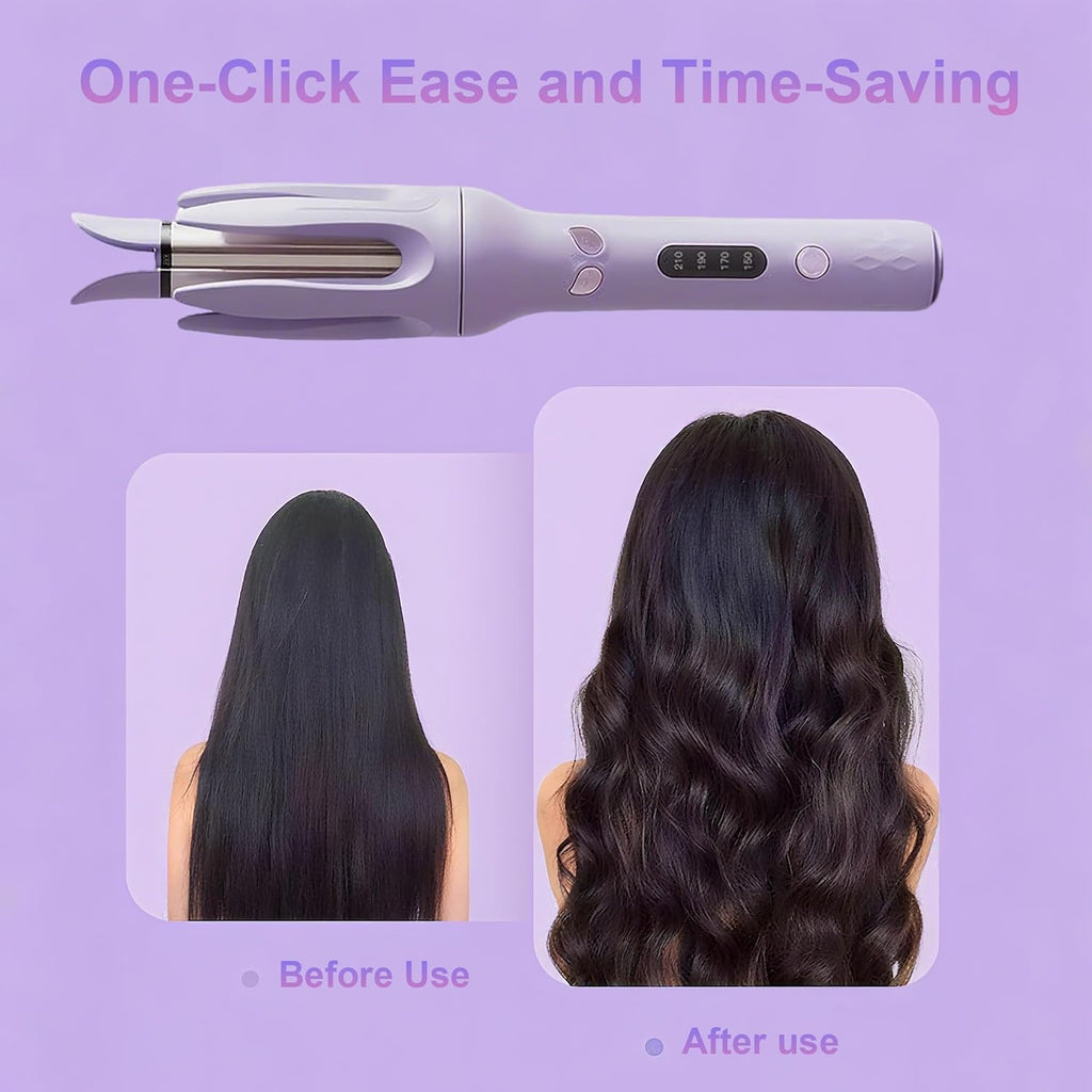 Automatic Ceramic Hair Curler with 4 Temperature Settings