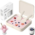 Rolled Ice Cream Maker Kit with Lid and 2 Spatulas