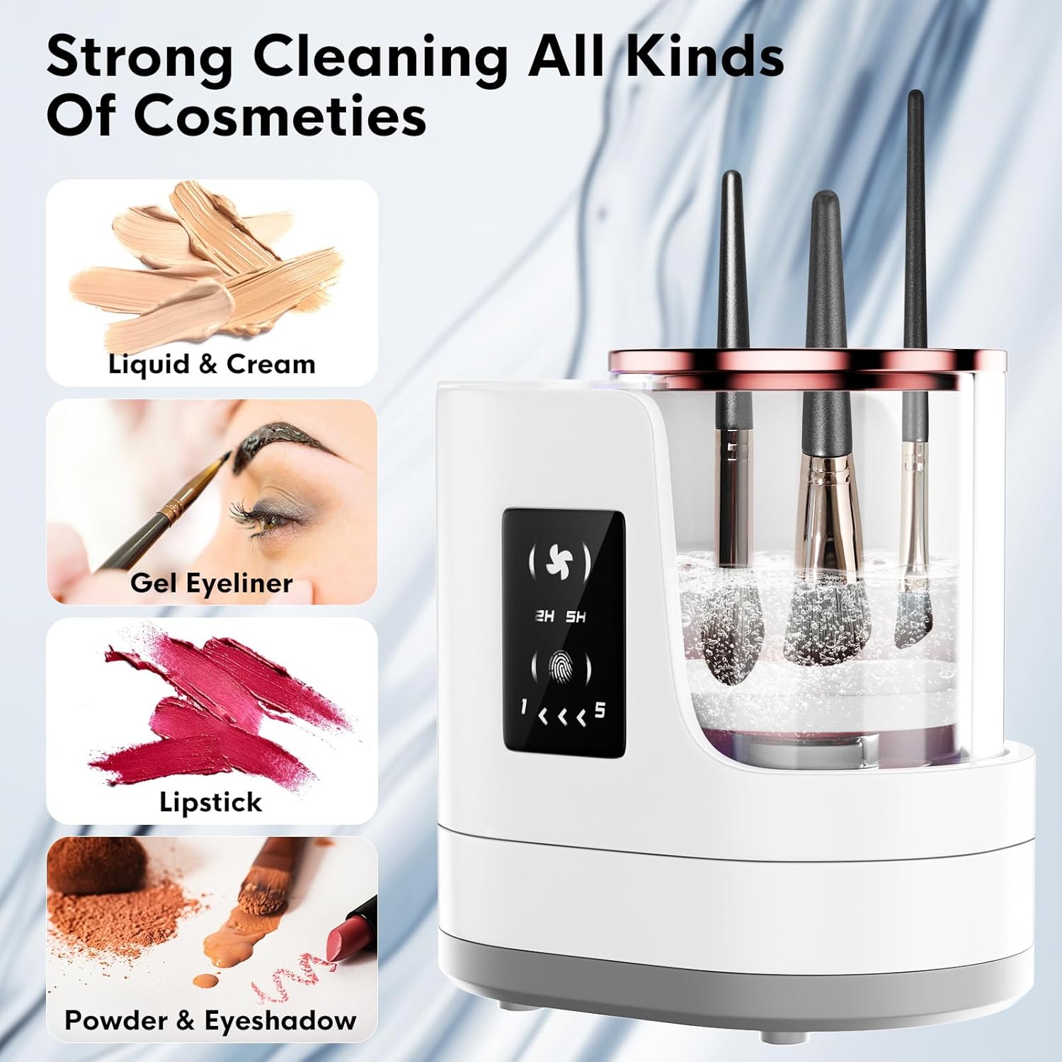 3-in-1 Electric Makeup Brush Cleaner