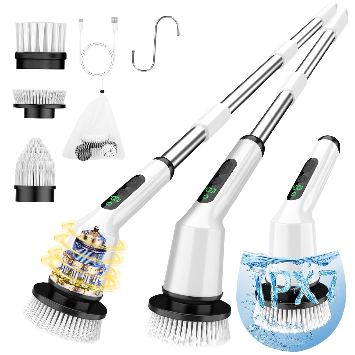 Electric Spin Scrubber Cordless Cleaning Brush