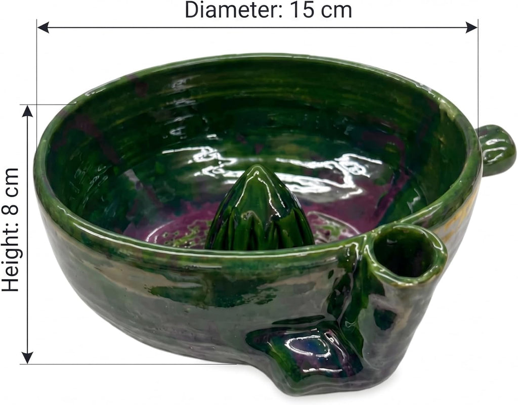 Handmade Ceramic Vortex Berry Bowl, Self-Spinning Berry Washing Bowl Ceramic