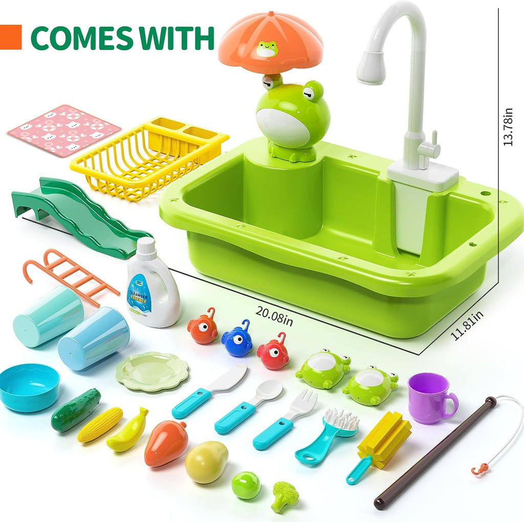 Interactive Play Sink With Running Water Set