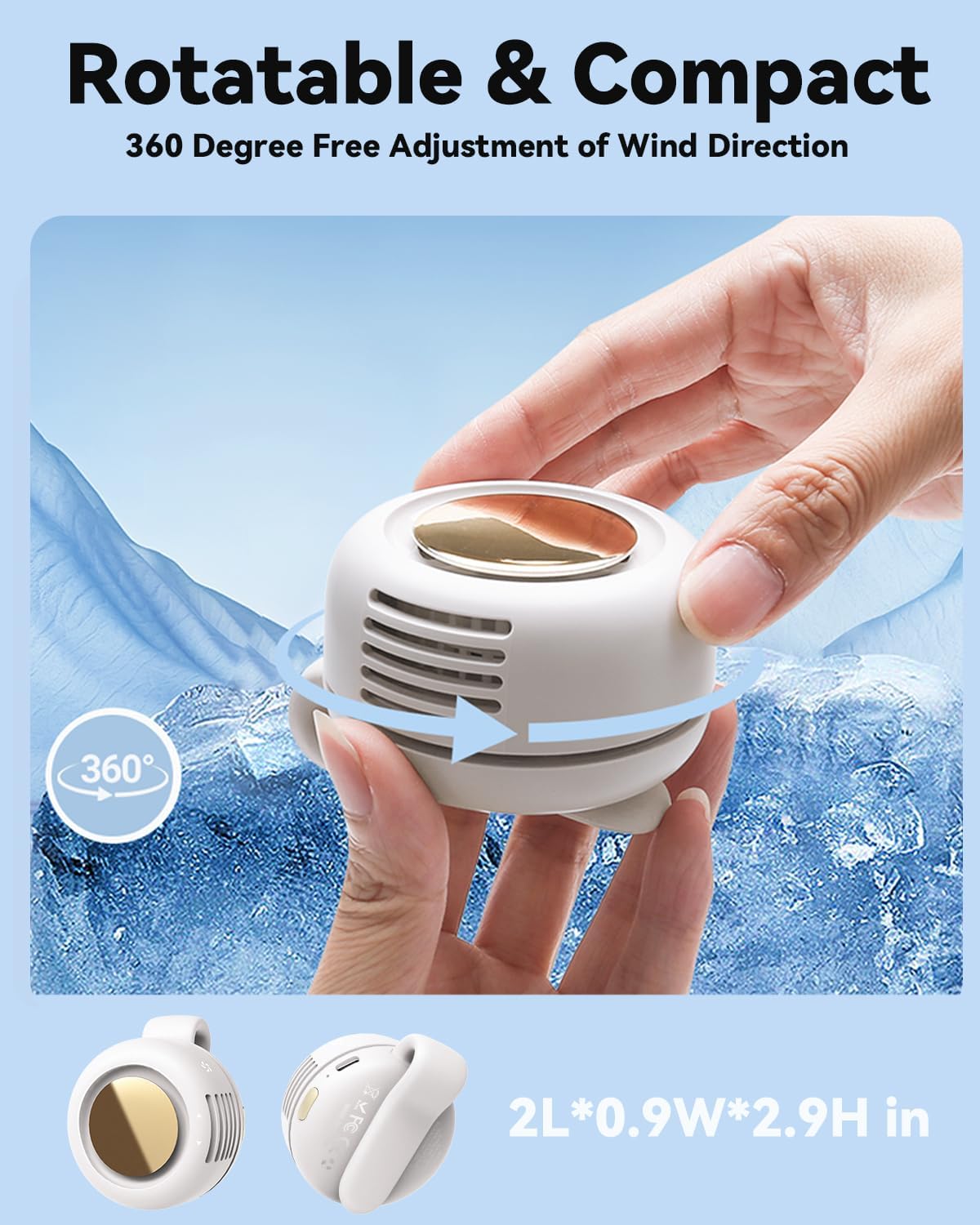 Portable Clip-On Bladeless Fan