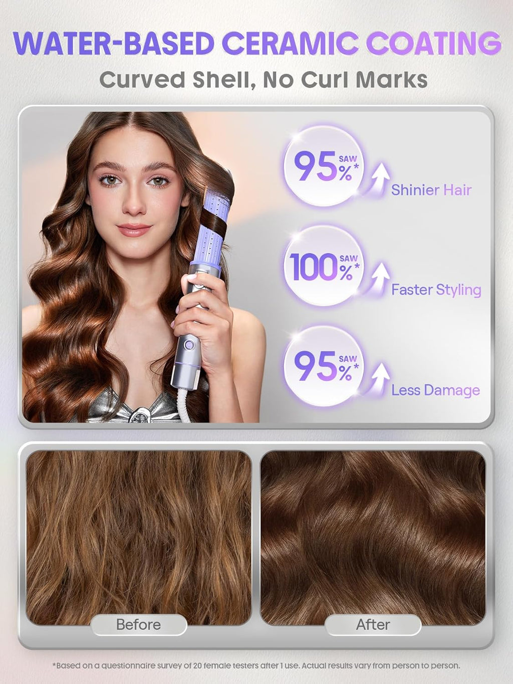 Manual Airflow Styler Curling Iron, 2 in 1 Hair Straightener & Curler, 360° Cool Air Lock, 1 inch, Anti-Scald Flat Iron, 4 Temps, Fast Curling Straightening Less Damage for Long Short Hair