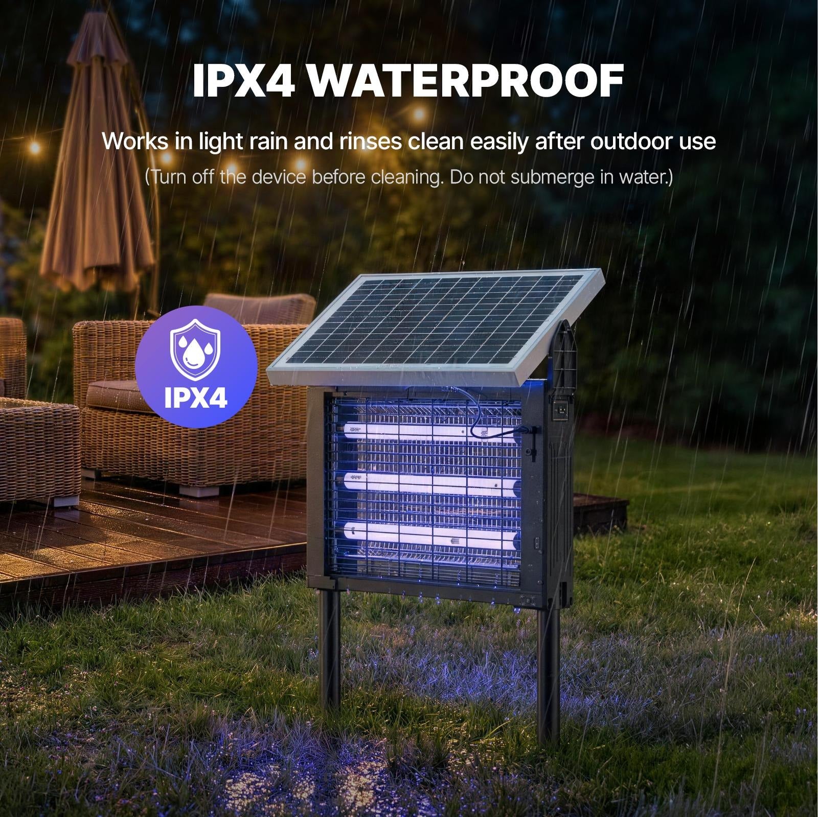 Backyard Mosquito Zapper Light | Portable Bug Control Lamp for Indoor and Outdoor Use
