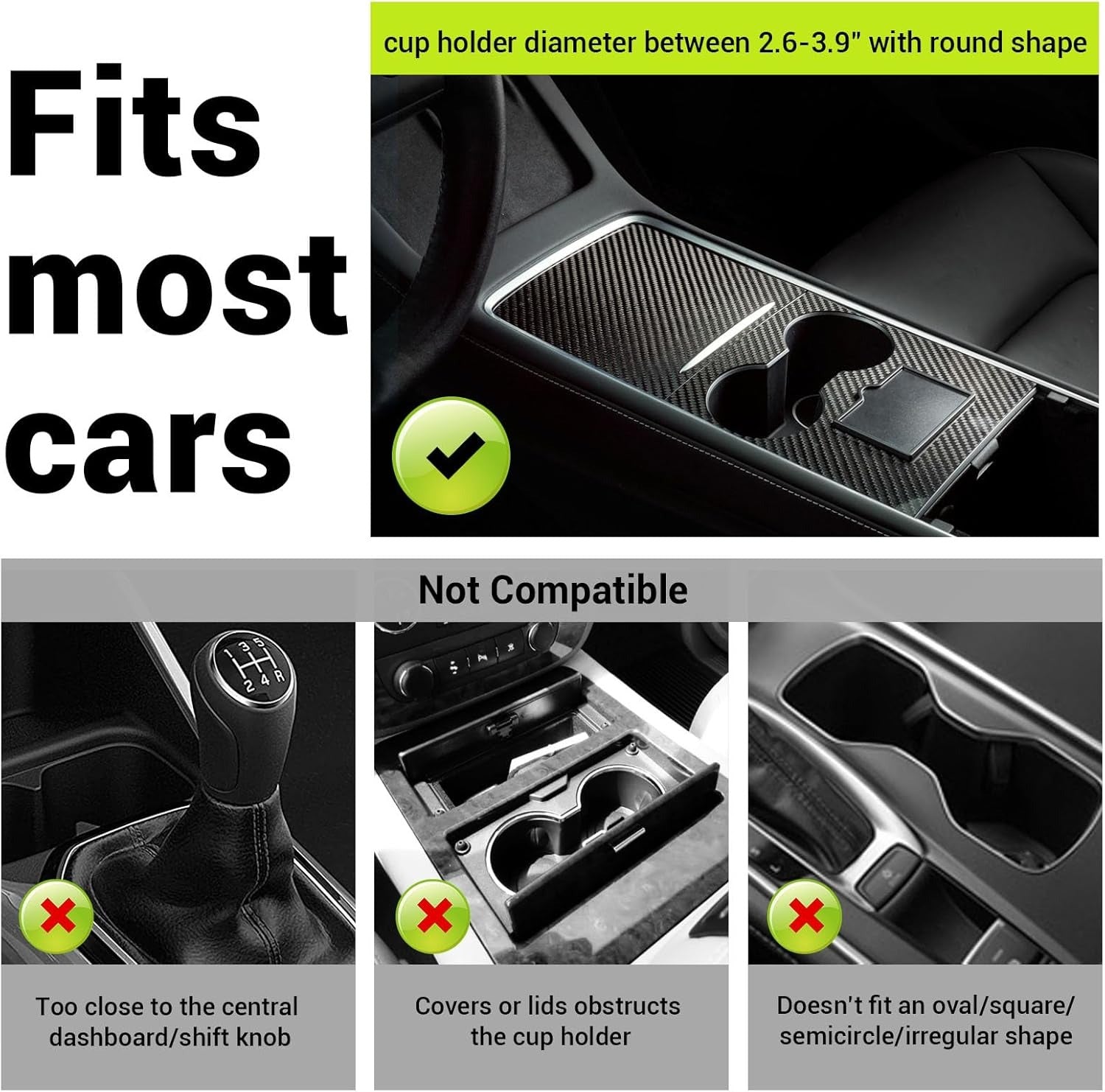 2-in-1 Car Cup Holder Organizer Tray | Adjustable Multi-Function Vehicle Storage Table