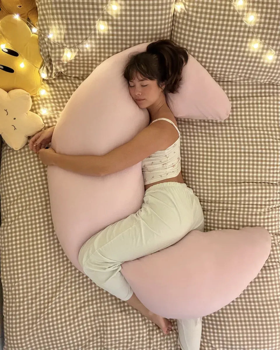 Crescent Body Pillow | Full-Body Support Pillow for Side Sleepers