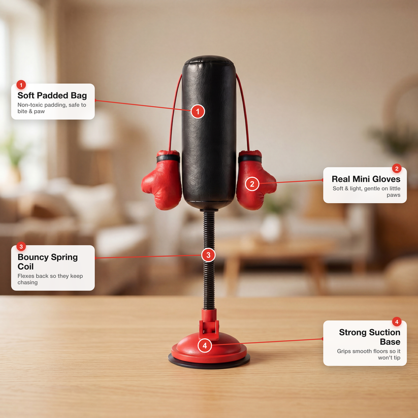 Interactive Cat Punching Bag Toy